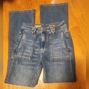 Pilcro Distressed Flare Jeans